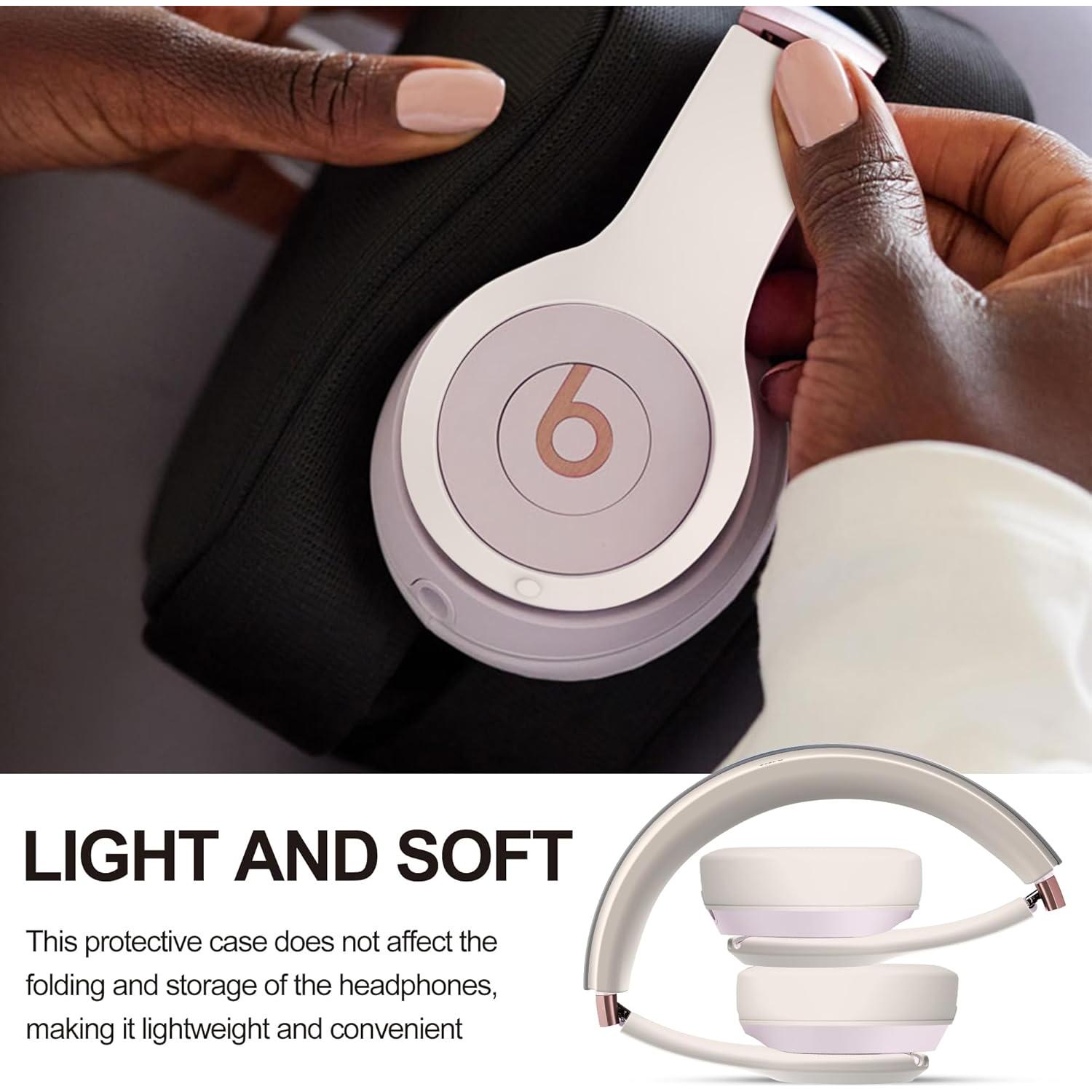 Funda de Silicona 3 en 1 SKRVGOJFG para Auriculares Beats Solo 4