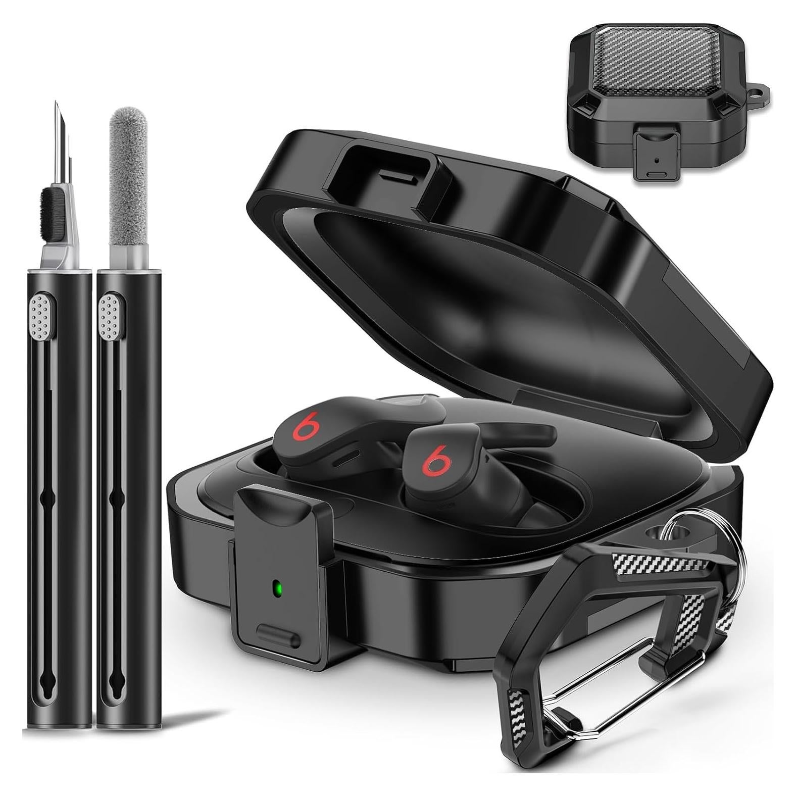 Funda de fibra de carbono Mooyavia para Beats Fit Pro 2021