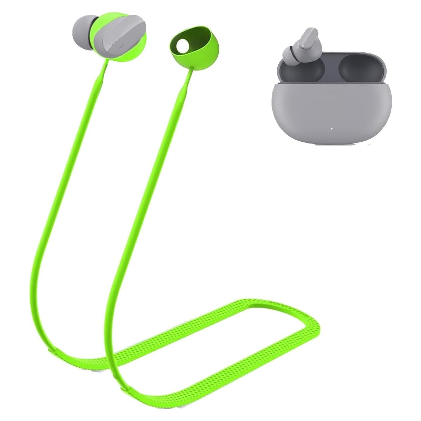 Correa Antipérdida ZSHMJMJ para Beats Studio Buds - Silicona Verde Fluorescente