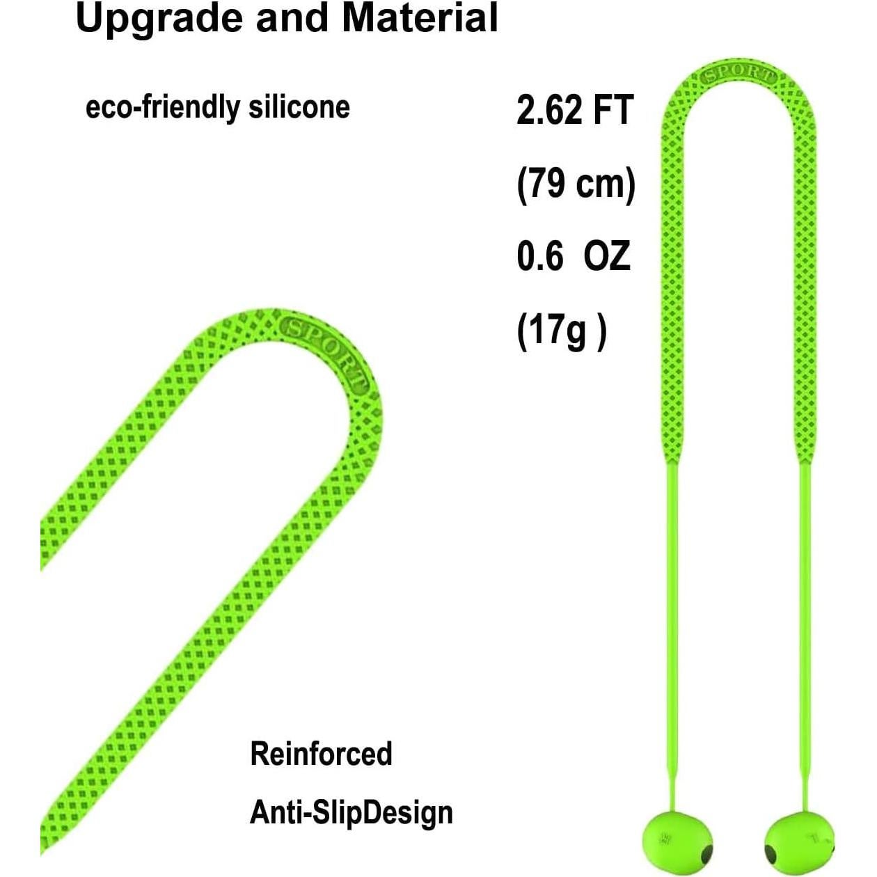 Correa Antipérdida ZSHMJMJ para Beats Studio Buds - Silicona Verde Fluorescente