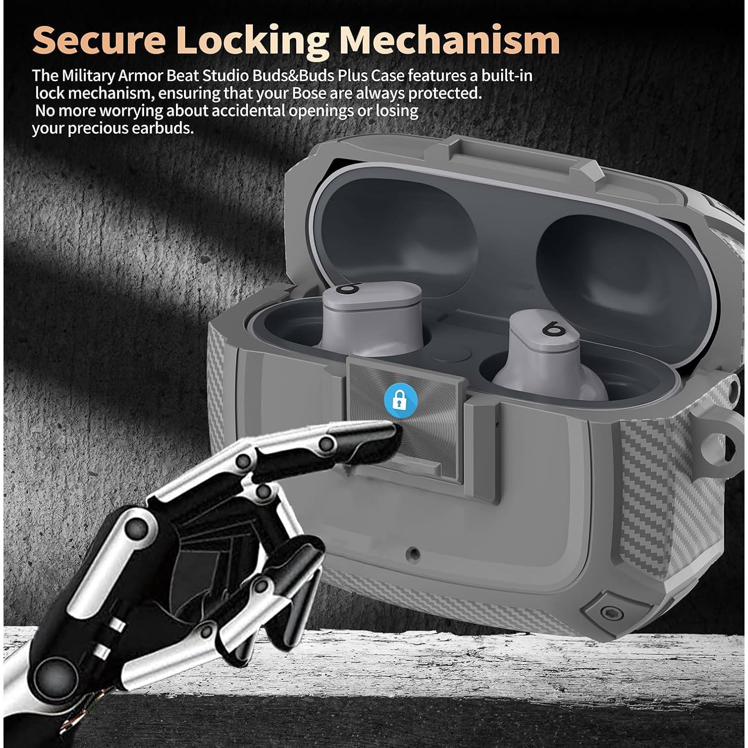 Funda dura Olytop para Beats Studio Buds Plus - Gris