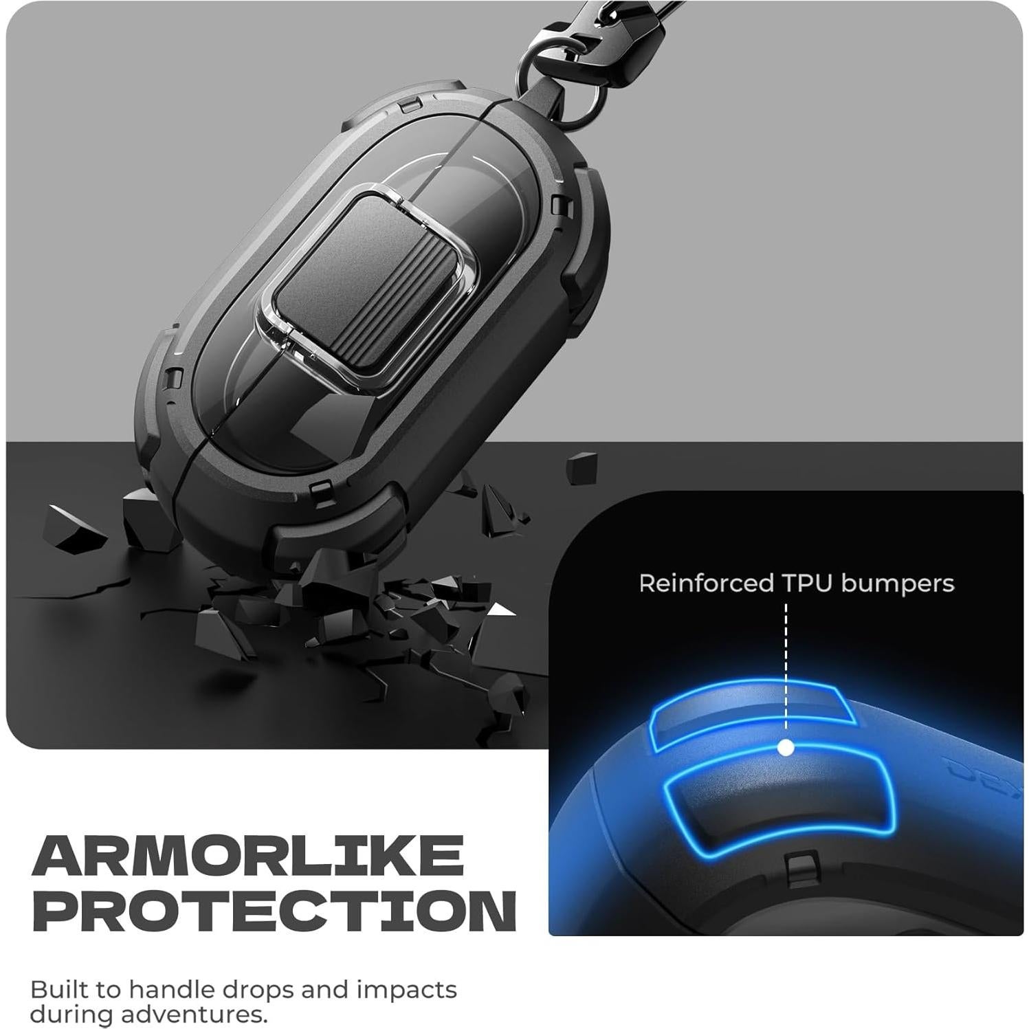 Funda Protectora Dexnor para Beats Solo Buds 2024 - Negro