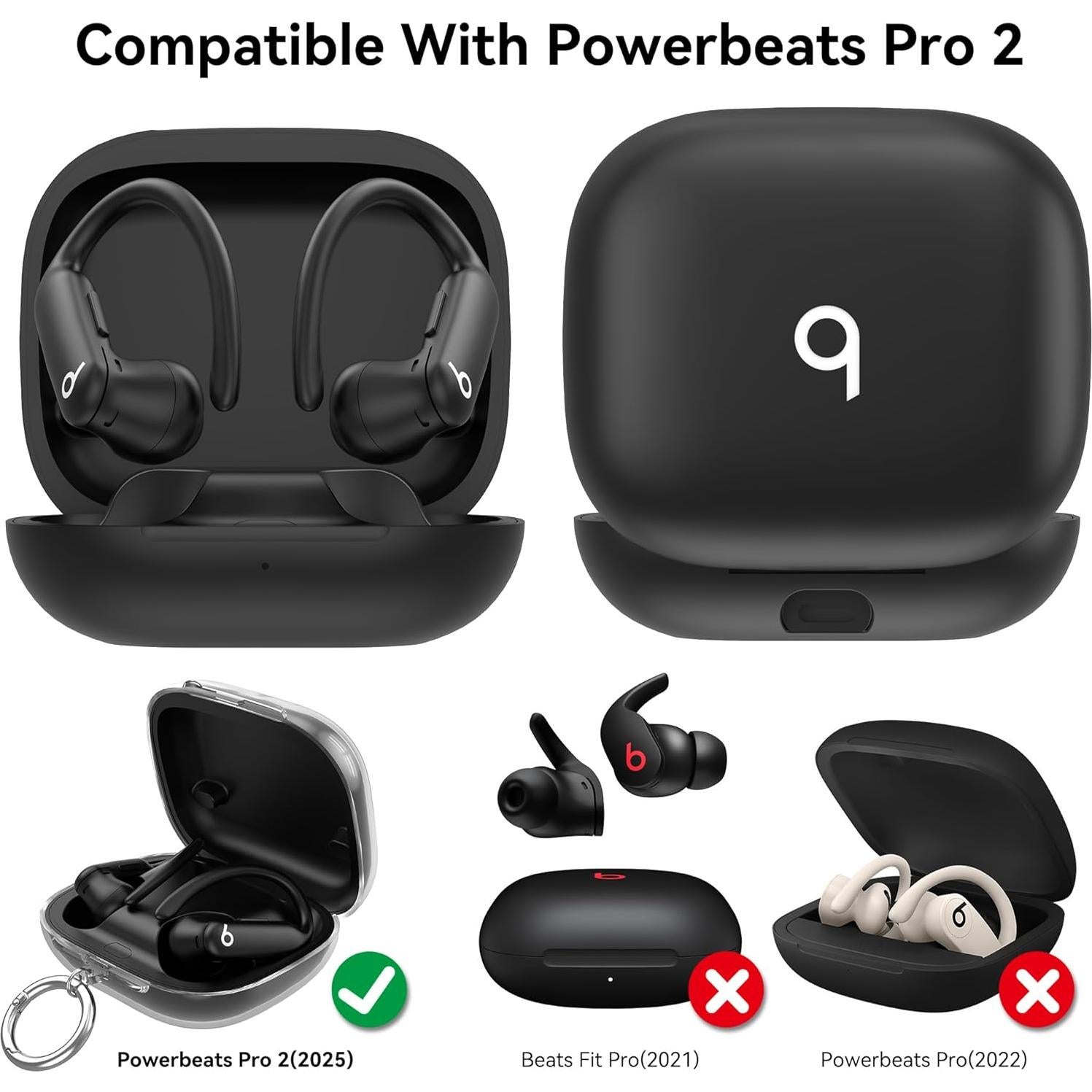 Funda TPU SkyArmor para Powerbeats Pro 2 - Negro Transparente