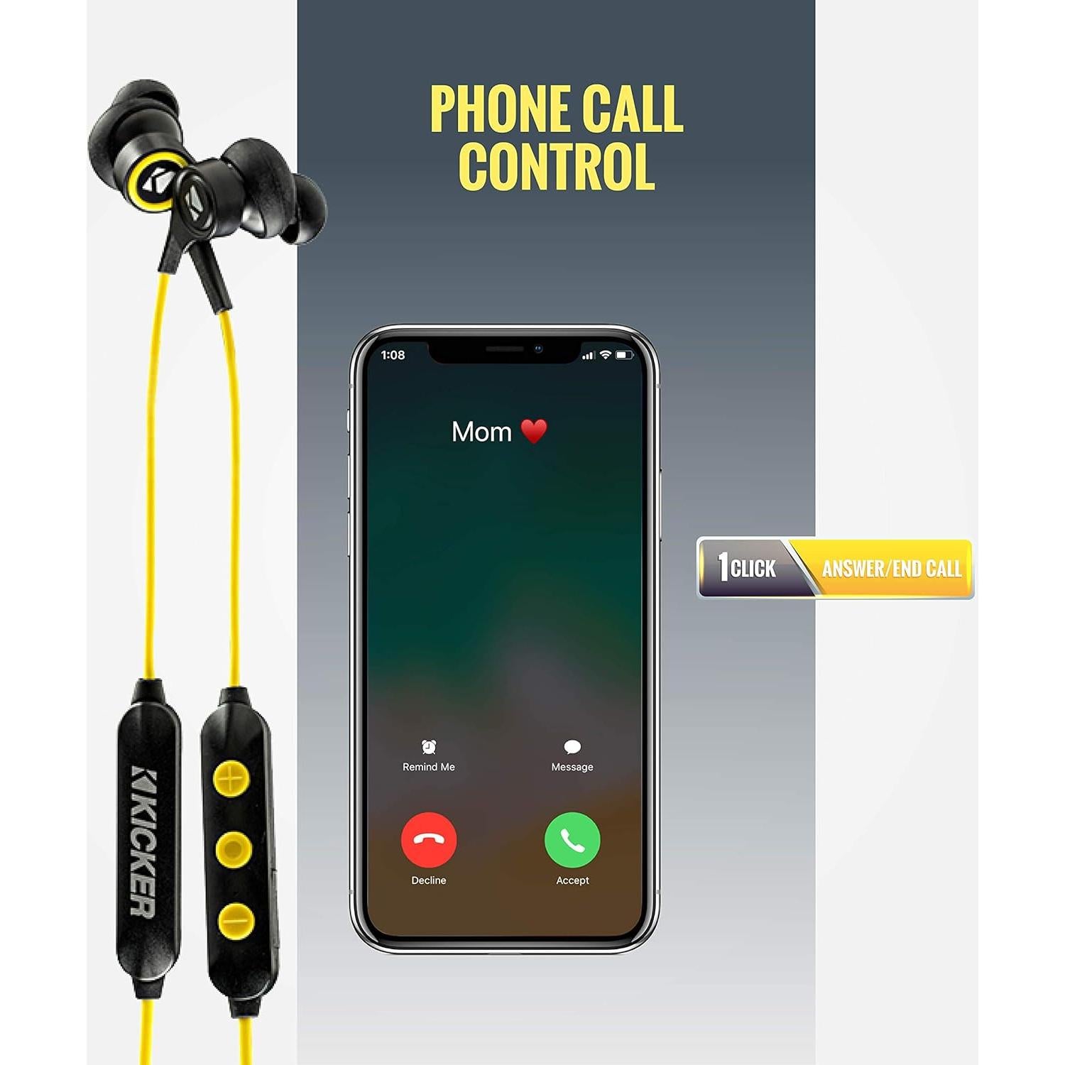 Auriculares Bluetooth KICKER EB200 - 8 Horas Batería