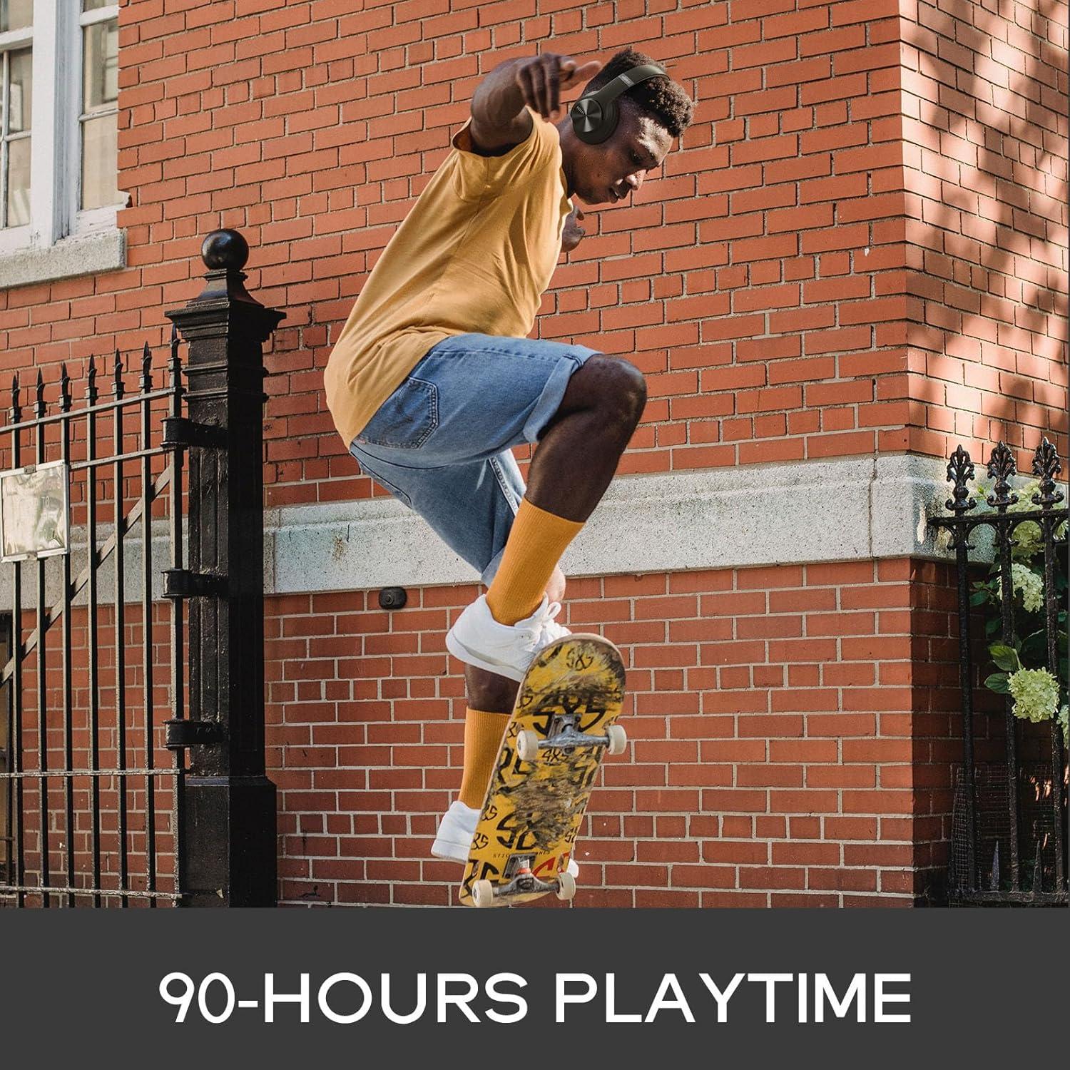 Auriculares Bluetooth DOQAUS VIDA 3, 90H, HiFi, ANC, Verde