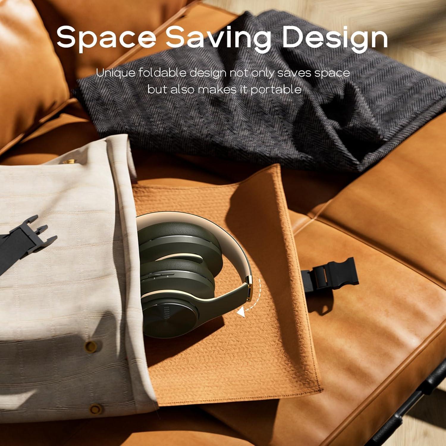 Auriculares Bluetooth DOQAUS VIDA 3, 90H, HiFi, ANC, Verde