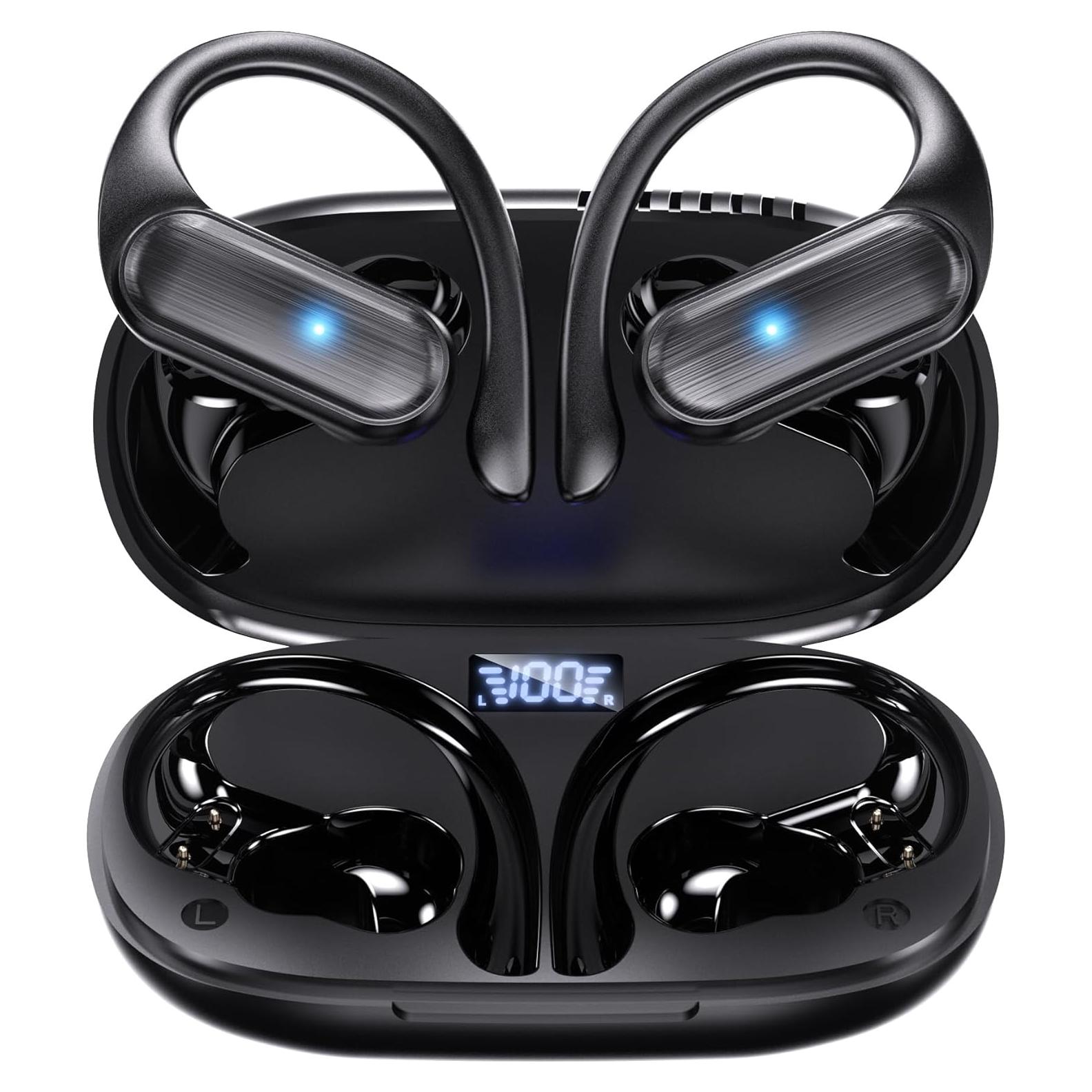 Auriculares Inalámbricos Bluetooth A520 IPX7 80H Gris-Negro