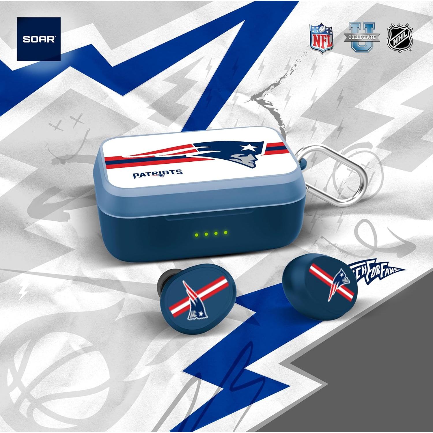 Auriculares Inalámbricos SOAR NFL New England Patriots 32h