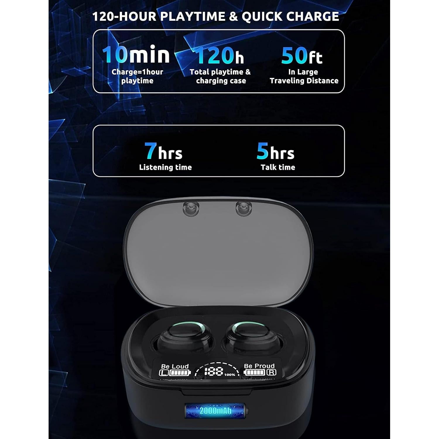 Auriculares Inalámbricos Volt Plus Tech MD06 Bluetooth 5.3 36h