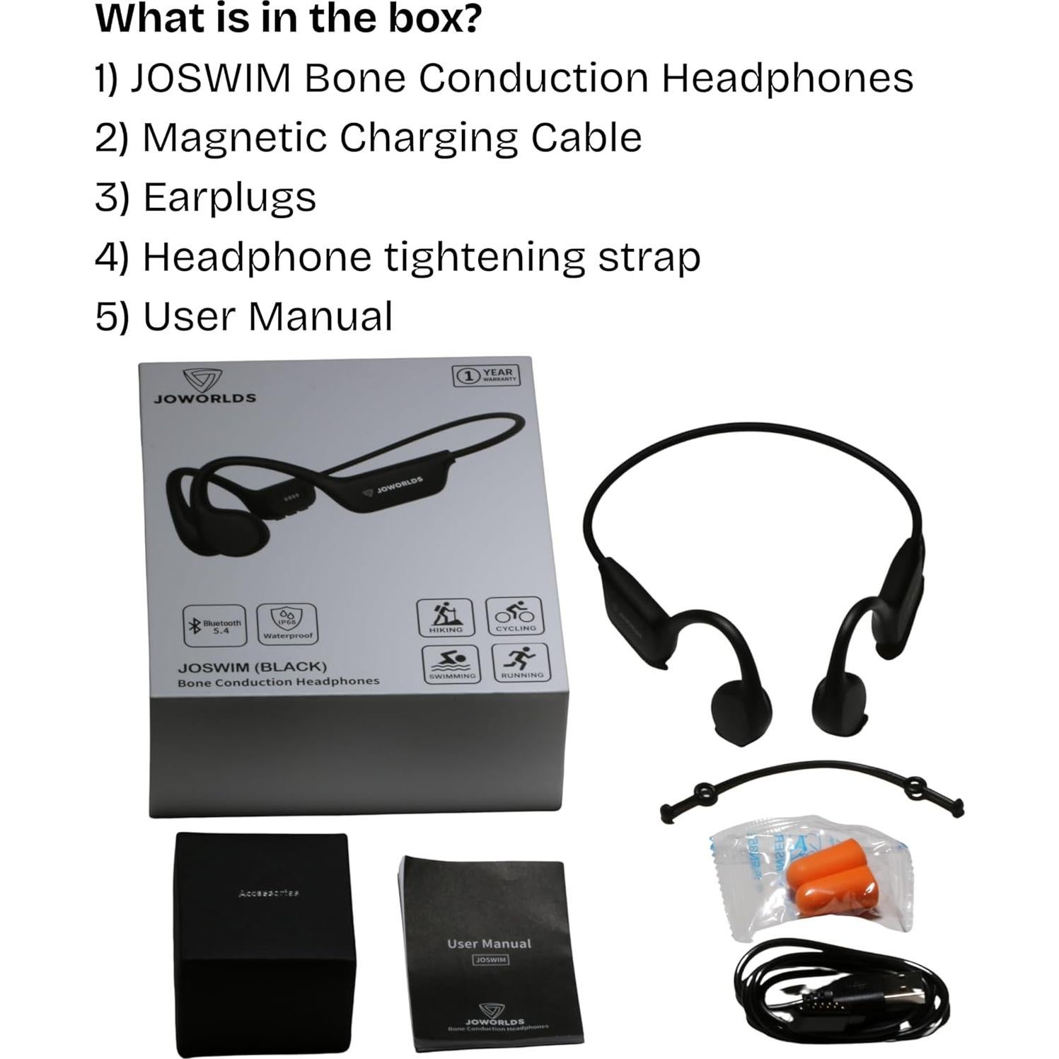 Auriculares Inalámbricos JOWORLDS JOSWIM IP68 10h Música