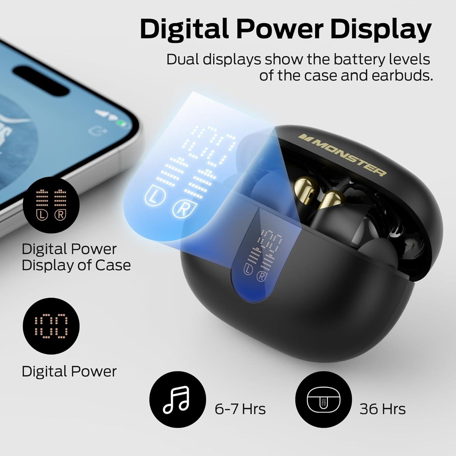 Auriculares Inalámbricos Monster N-Lite 211 Bluetooth 6.0