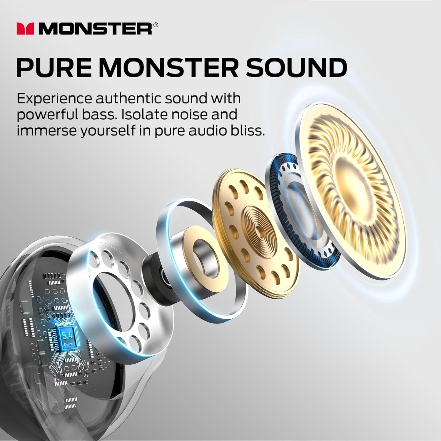 Auriculares Inalámbricos Monster Champion IPX8 Bluetooth 5.0