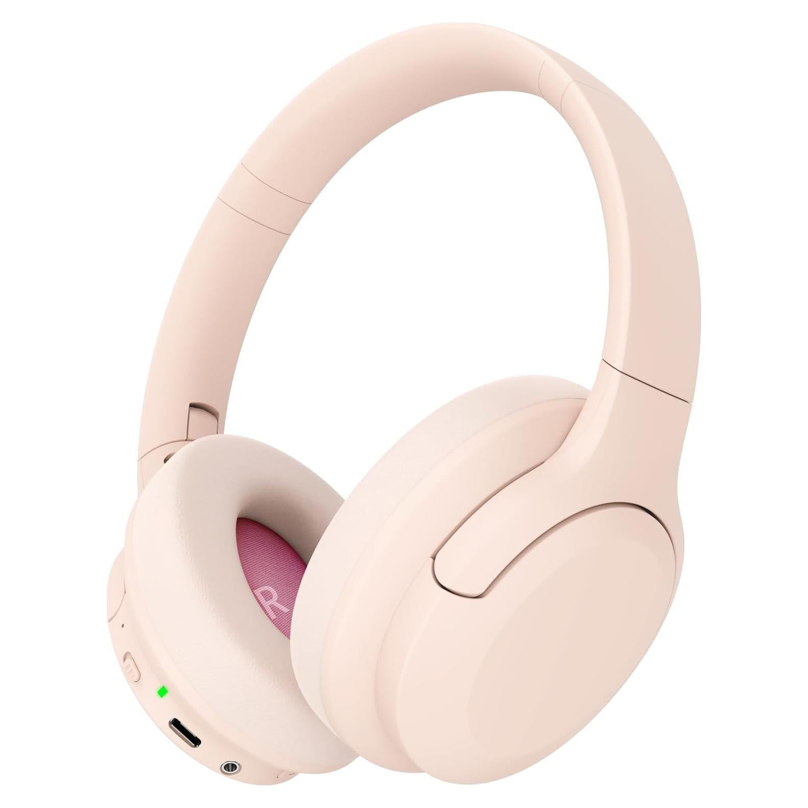 Auriculares Inalámbricos TANKASE DJ16 Rosa con ANC 100H