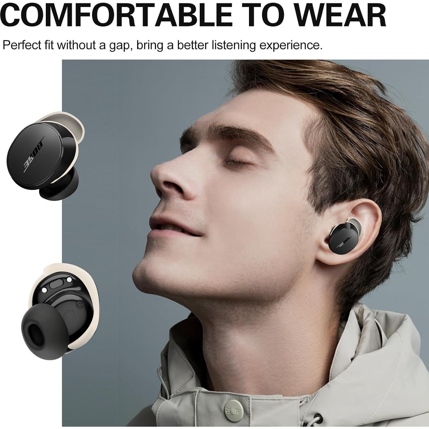 Cubiertas de Puntas de Oído Silicona PUCGUE para Bose QC 2024