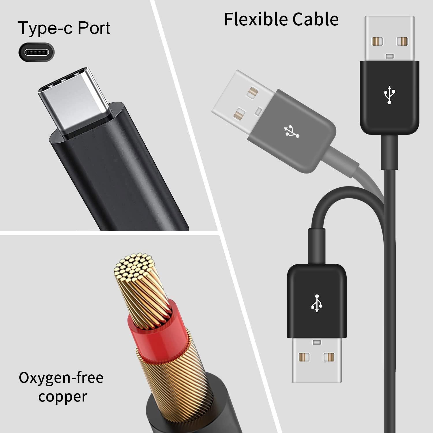 Cable de Carga USB C 1.5m para Auriculares Bose Noise 700