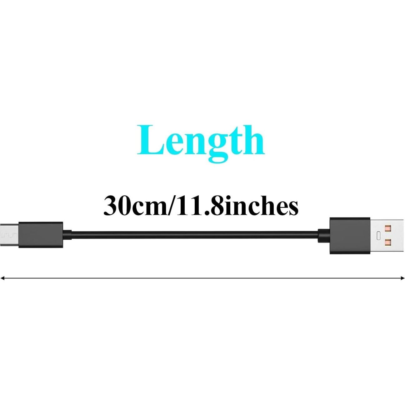 Cable de carga rápida USB C Opligevo 30cm para auriculares Bose