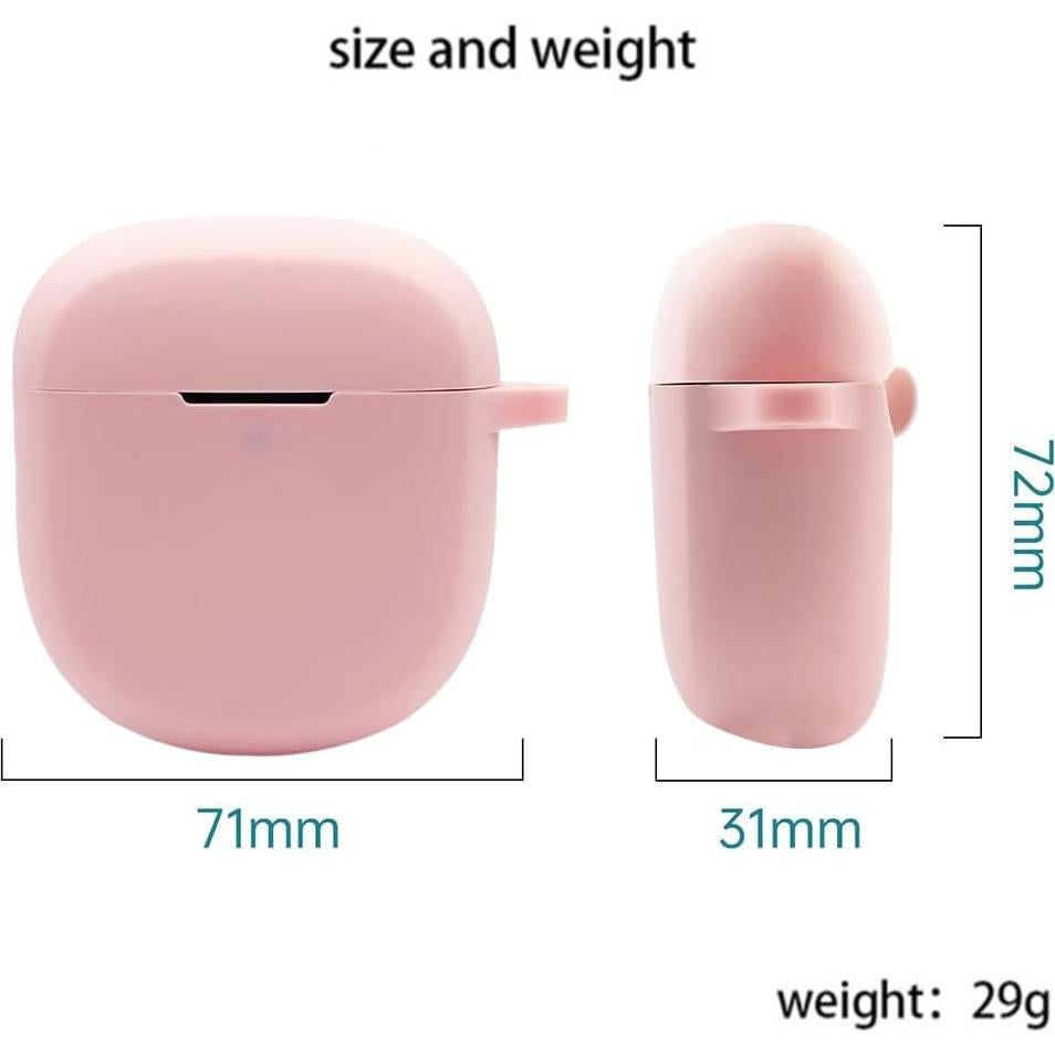 Funda de Silicona Rosa para Bose QuietComfort Earbuds II 2022