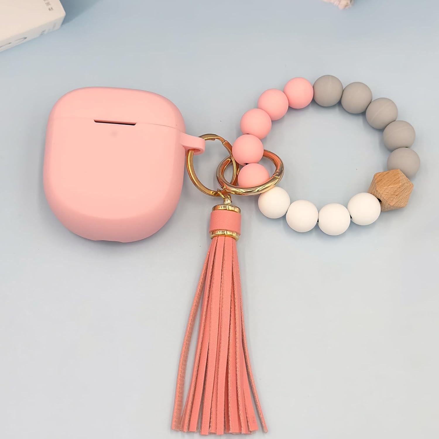 Funda de Silicona Rosa para Bose QuietComfort Earbuds II 2022