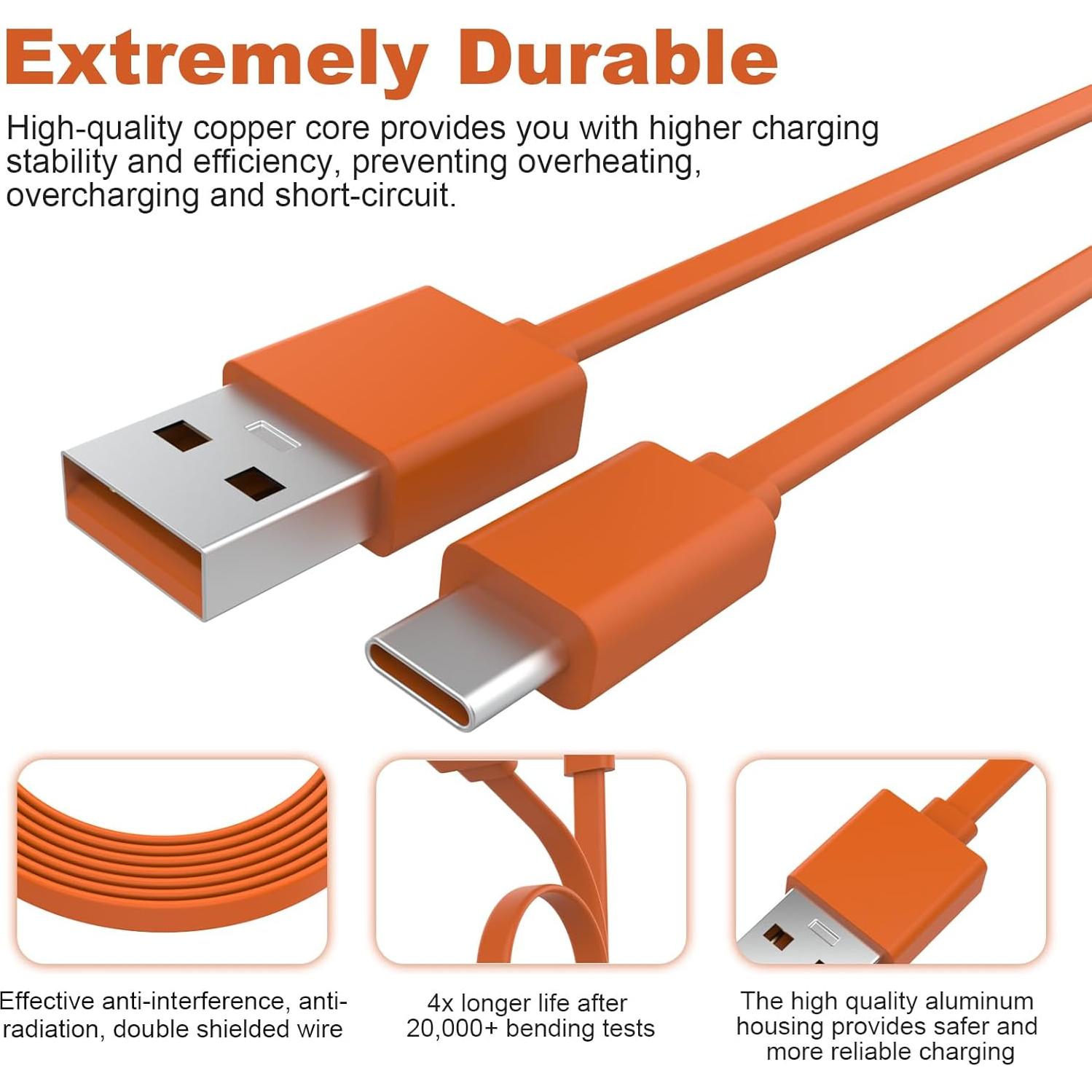 Cargador Rápido USB Tipo-C Alitutumao 1m Compatible con Auriculares