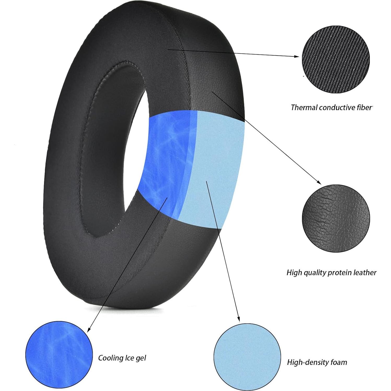 Cojines de gel refrigerante Adhiper para auriculares Bose 700