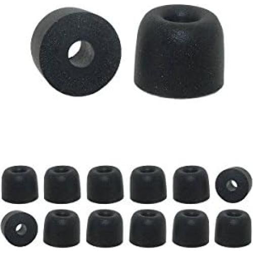 Consejos de Auriculares de Espuma con Memoria - Grande - Negro