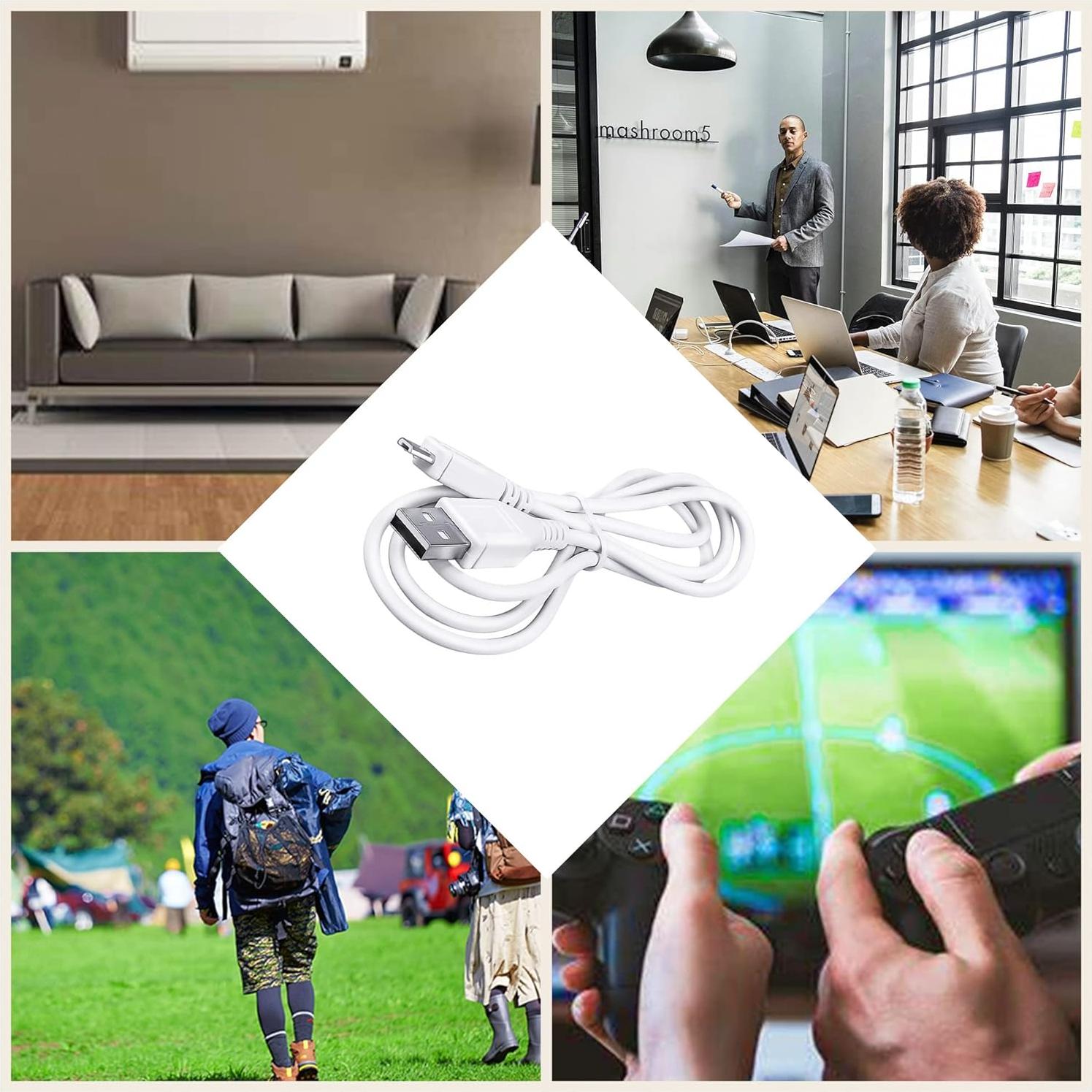 Cable de carga Micro USB 1.52 m blanco HISPD para auriculares Jaybird X3