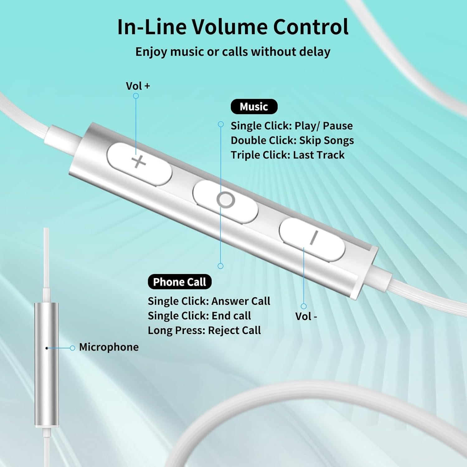 Auriculares con cable COOYA USB C 13mm HiFi Estéreo para Juegos