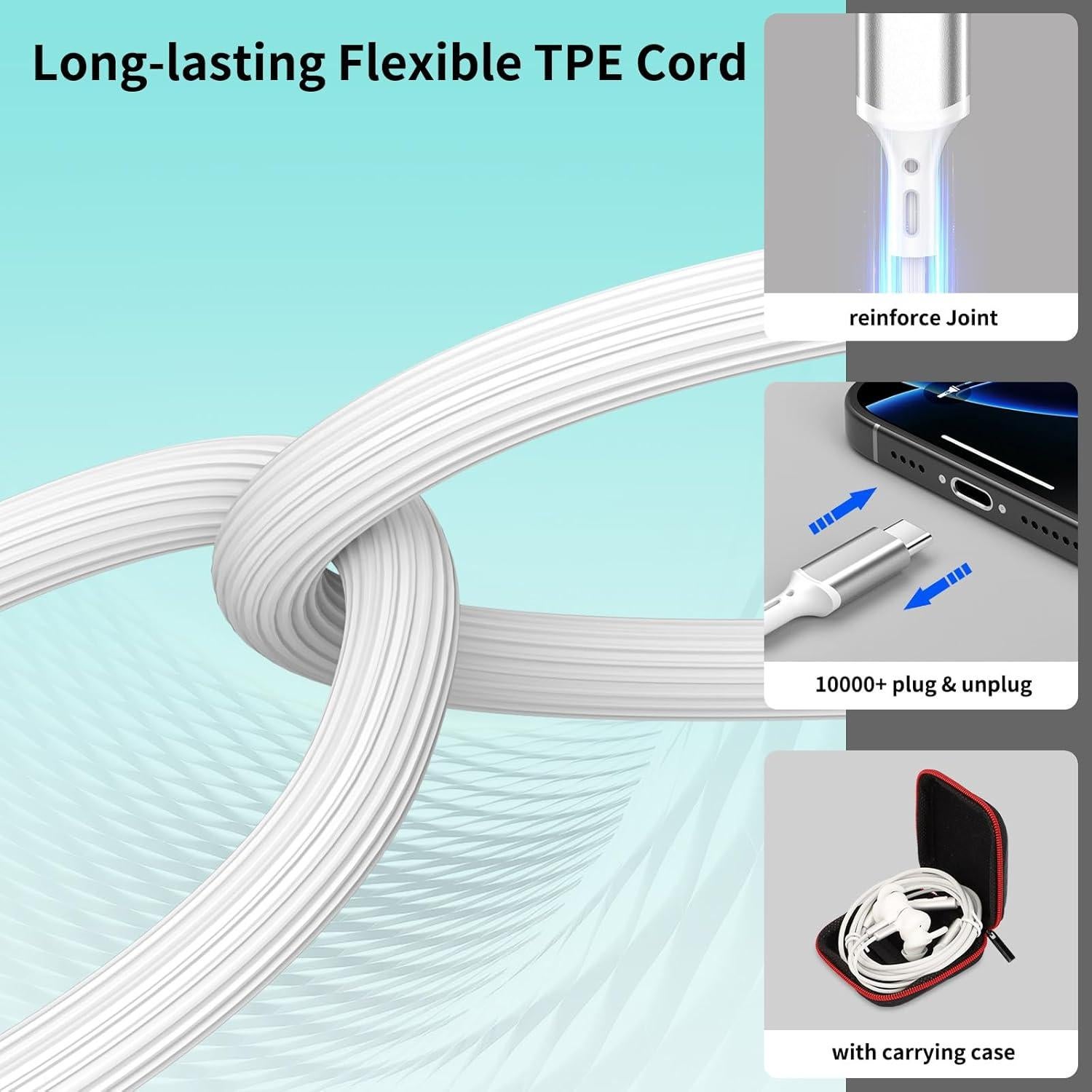 Auriculares con cable COOYA USB C 13mm HiFi Estéreo para Juegos