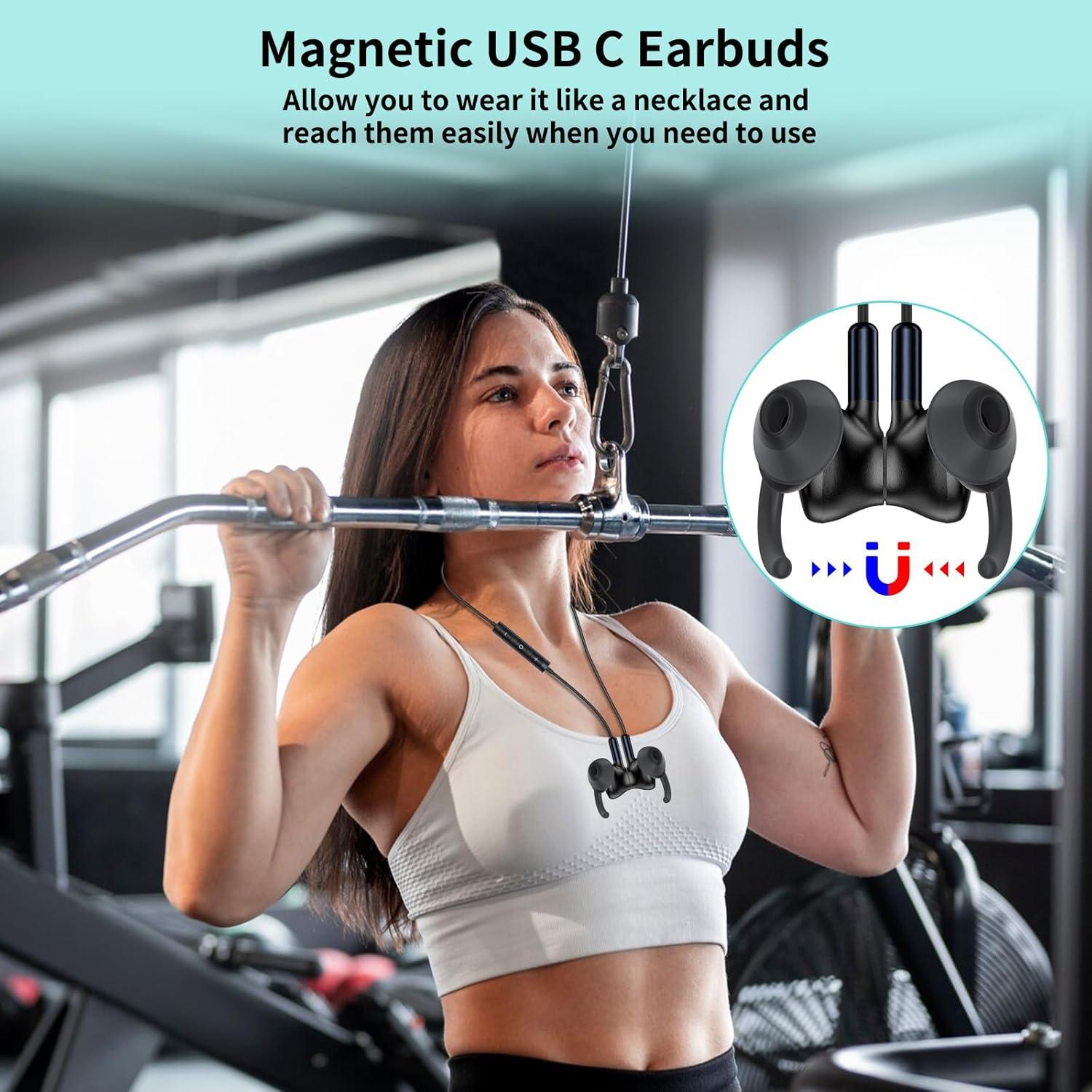 Auriculares con cable COOYA USB C 13mm HiFi Estéreo In-Ear