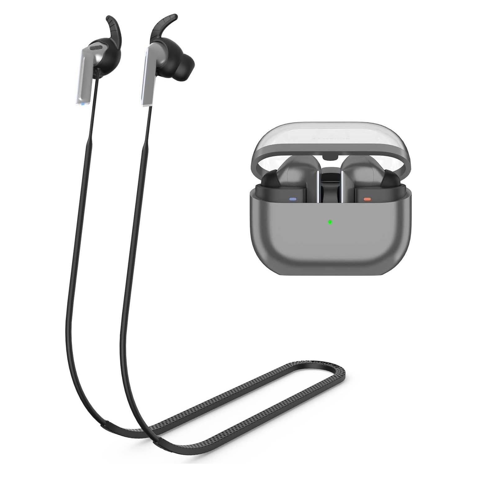 Correa Antipérdida de Silicona para Galaxy Buds 3 Pro - Negro