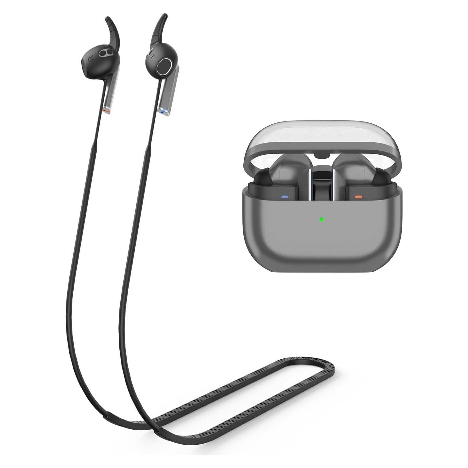 Correa Antipérdida de Silicona para Galaxy Buds 3 - Negro