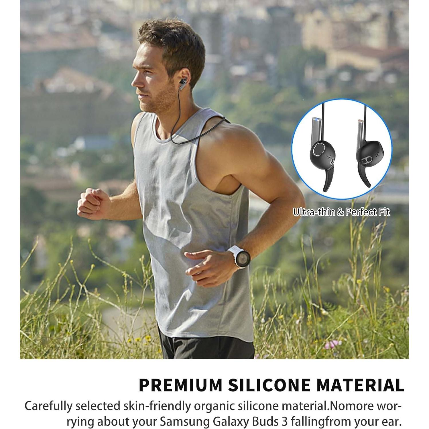 Correa Antipérdida de Silicona para Galaxy Buds 3 - Negro