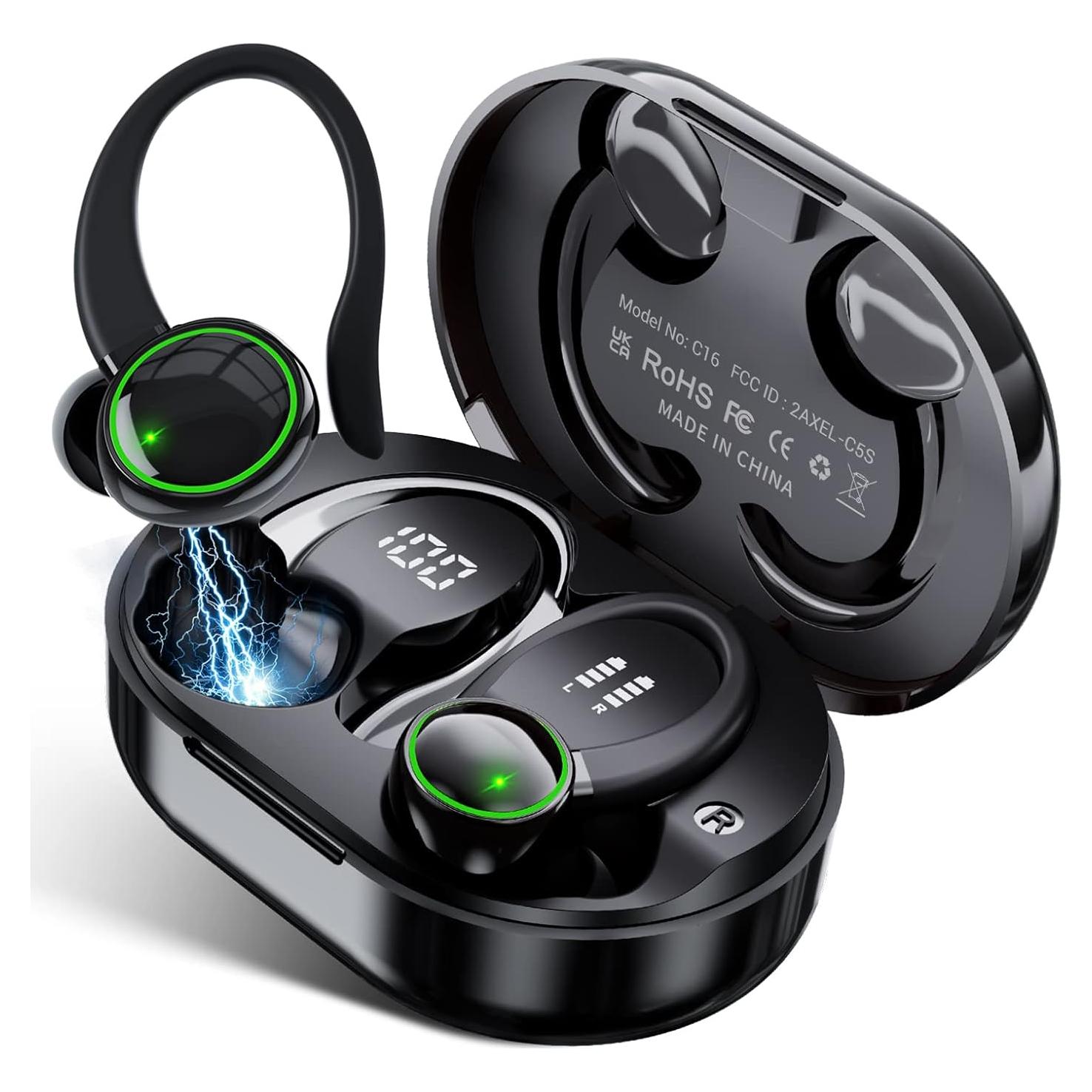 Auriculares Bluetooth 5.3 C16 Shenzhen, Impermeables IP7, 40H