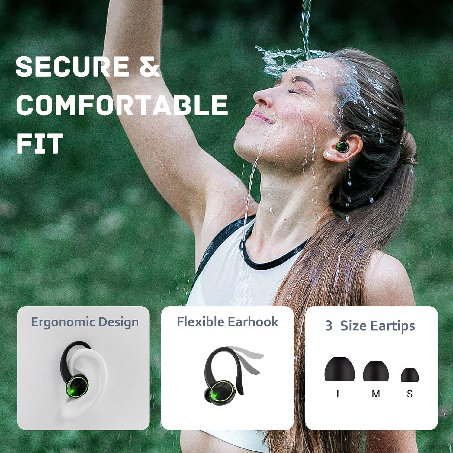 Auriculares Bluetooth 5.3 C16 Shenzhen, Impermeables IP7, 40H