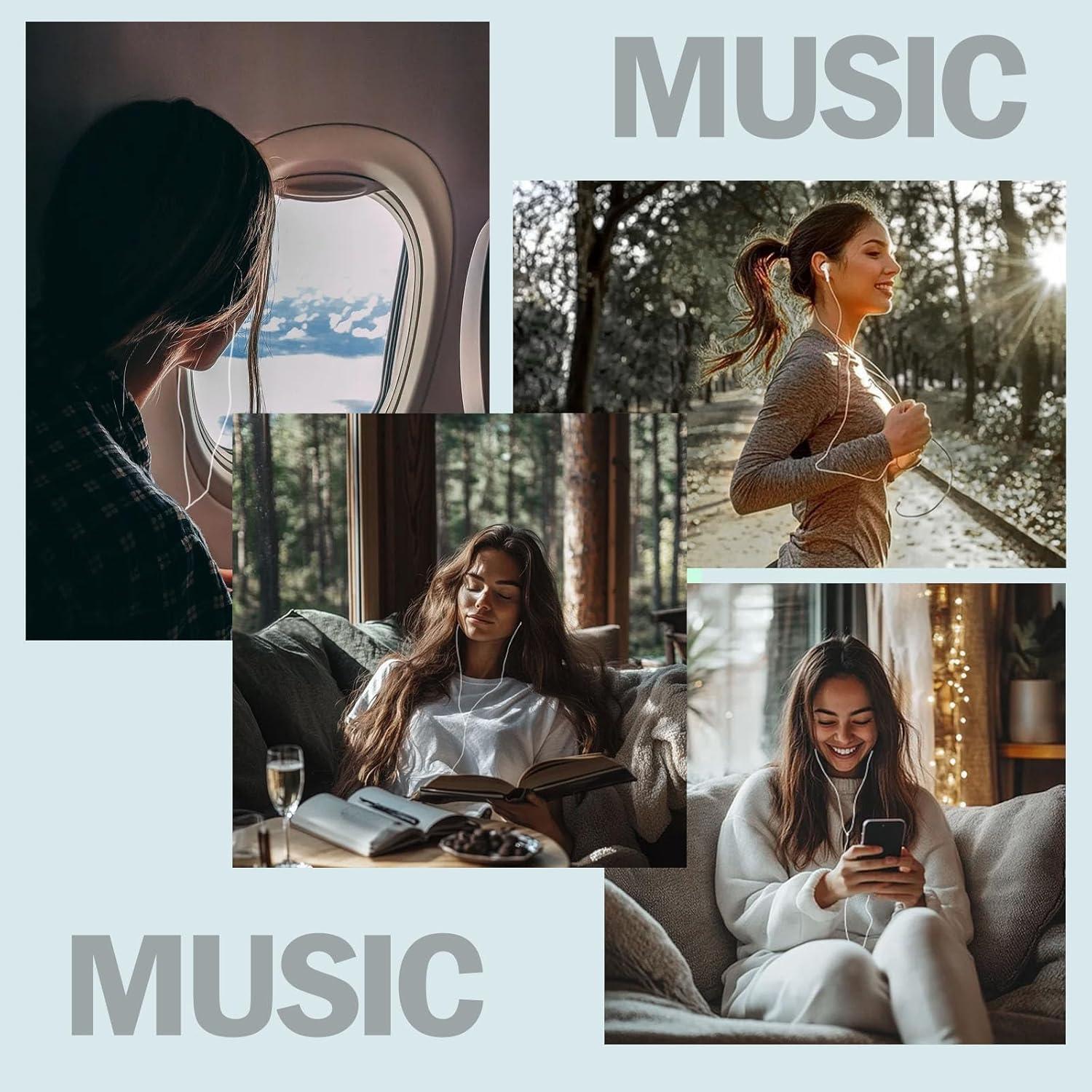 Auriculares USB C OURWORTL con Micrófono - 2 Unidades