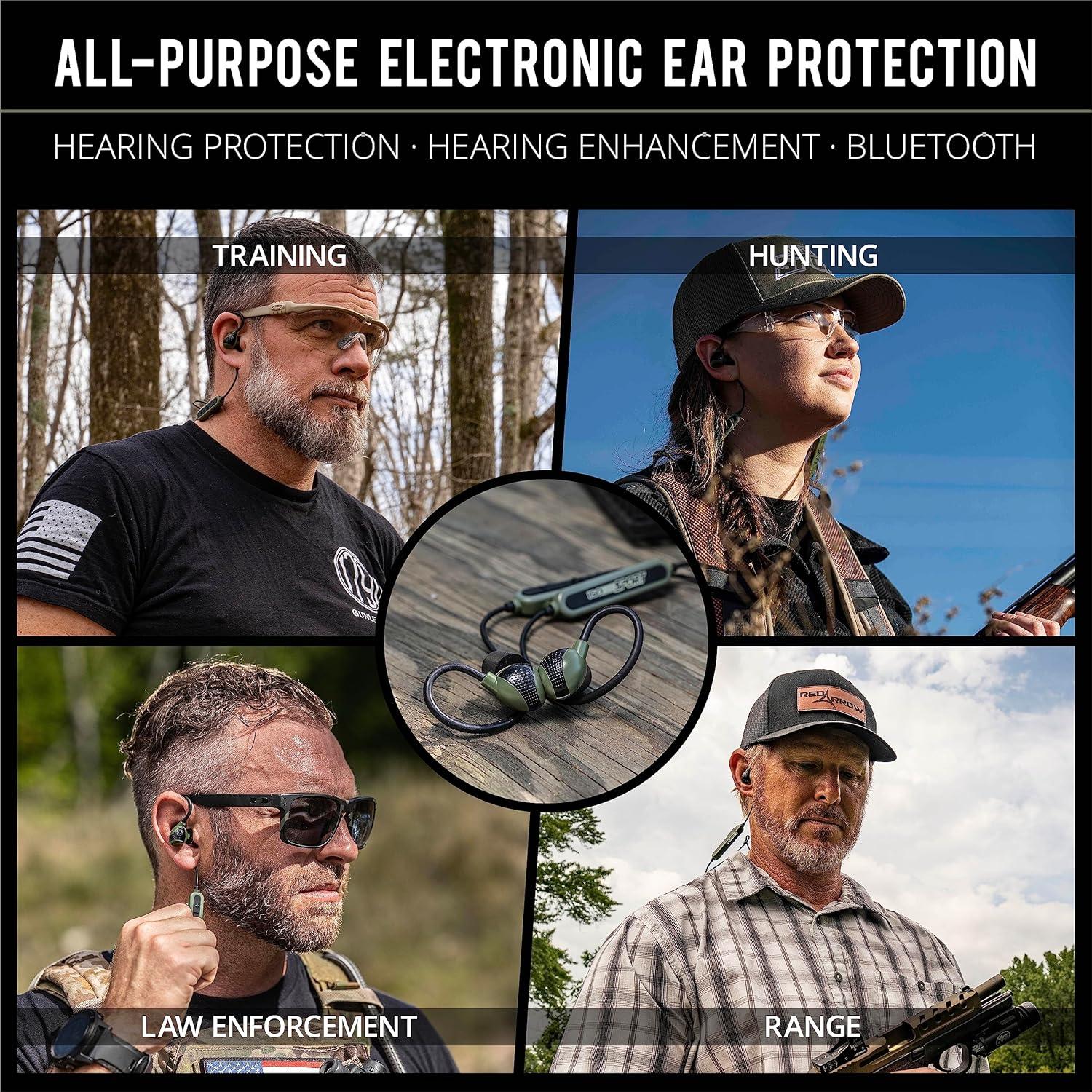 Auriculares ISOtunes Sport ADVANCE BT Verde OD - Protección Auditiva