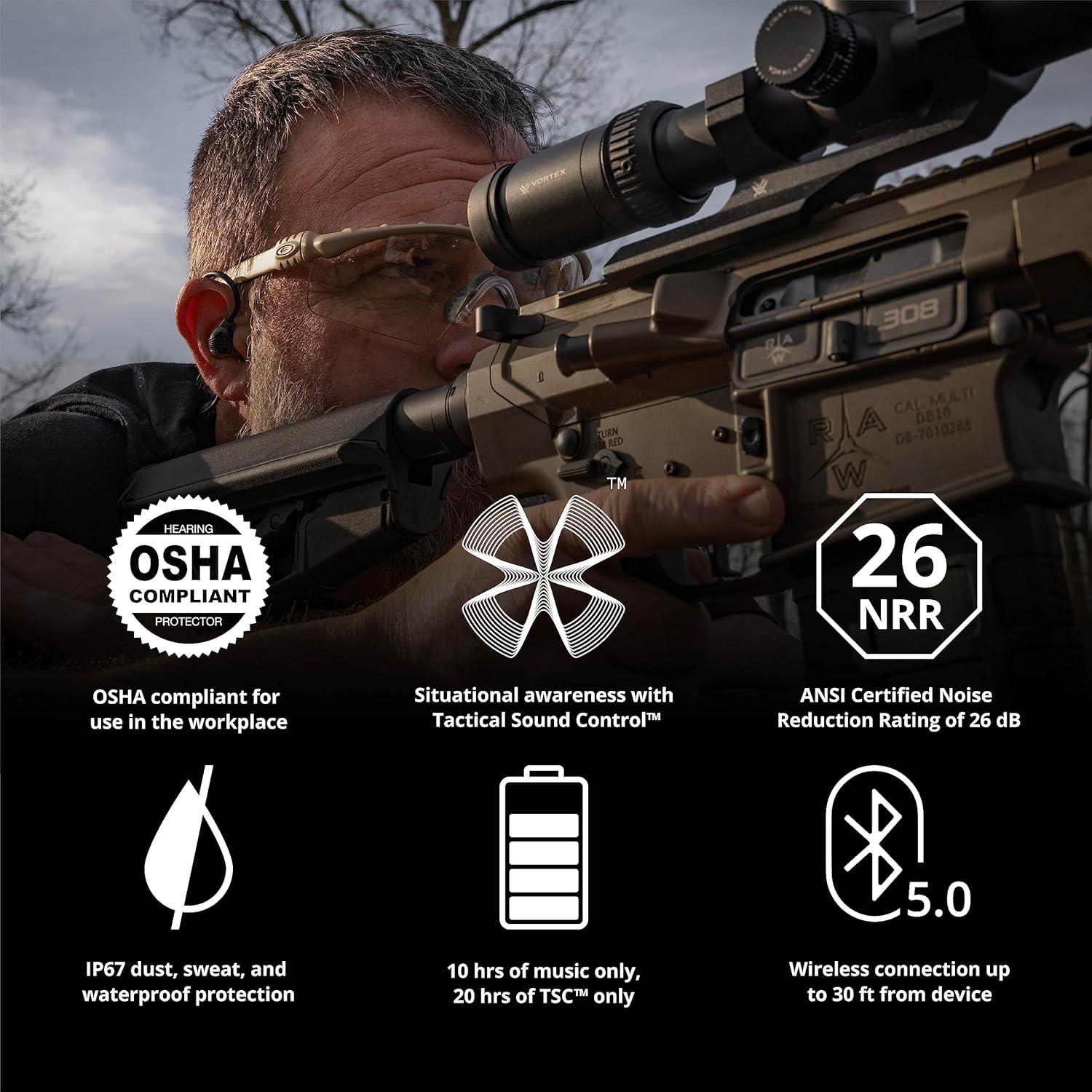 Auriculares ISOtunes Sport ADVANCE BT Verde OD - Protección Auditiva