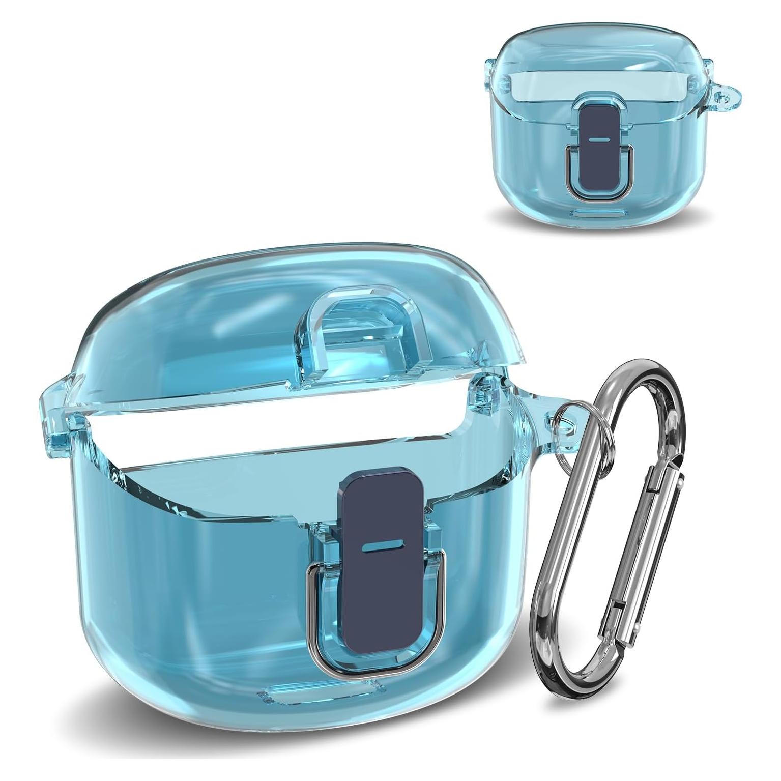 Funda Dura PC Azul Claro para JBL Tune Flex con Bloqueo