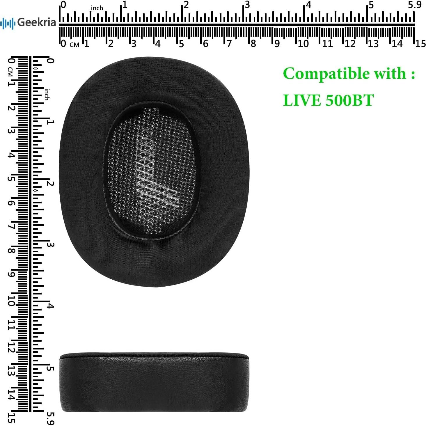 Almohadillas de Repuesto Geekria para Auriculares JBL Live 500BT