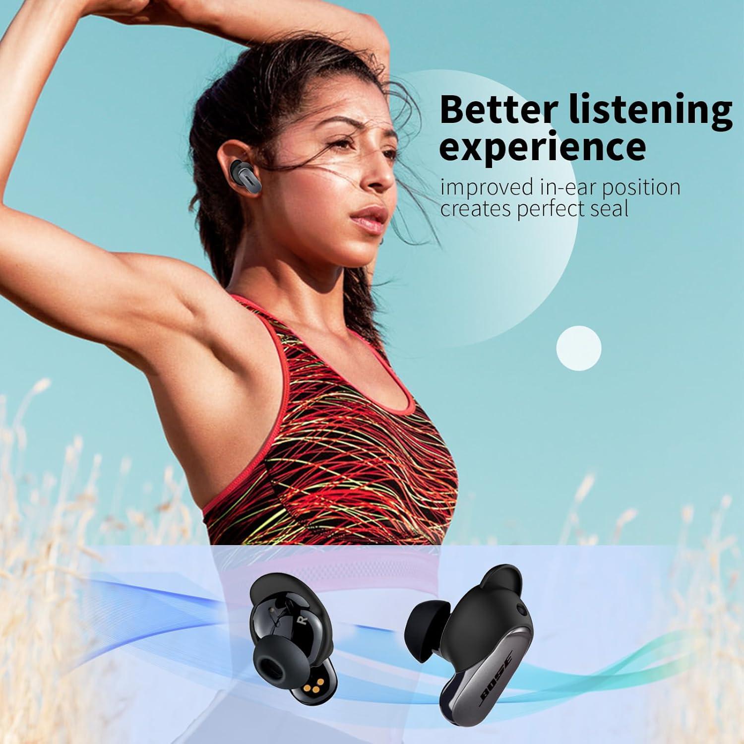 Cubiertas de Puntas de Oído WOFRO para Bose QuietComfort II/Ultra