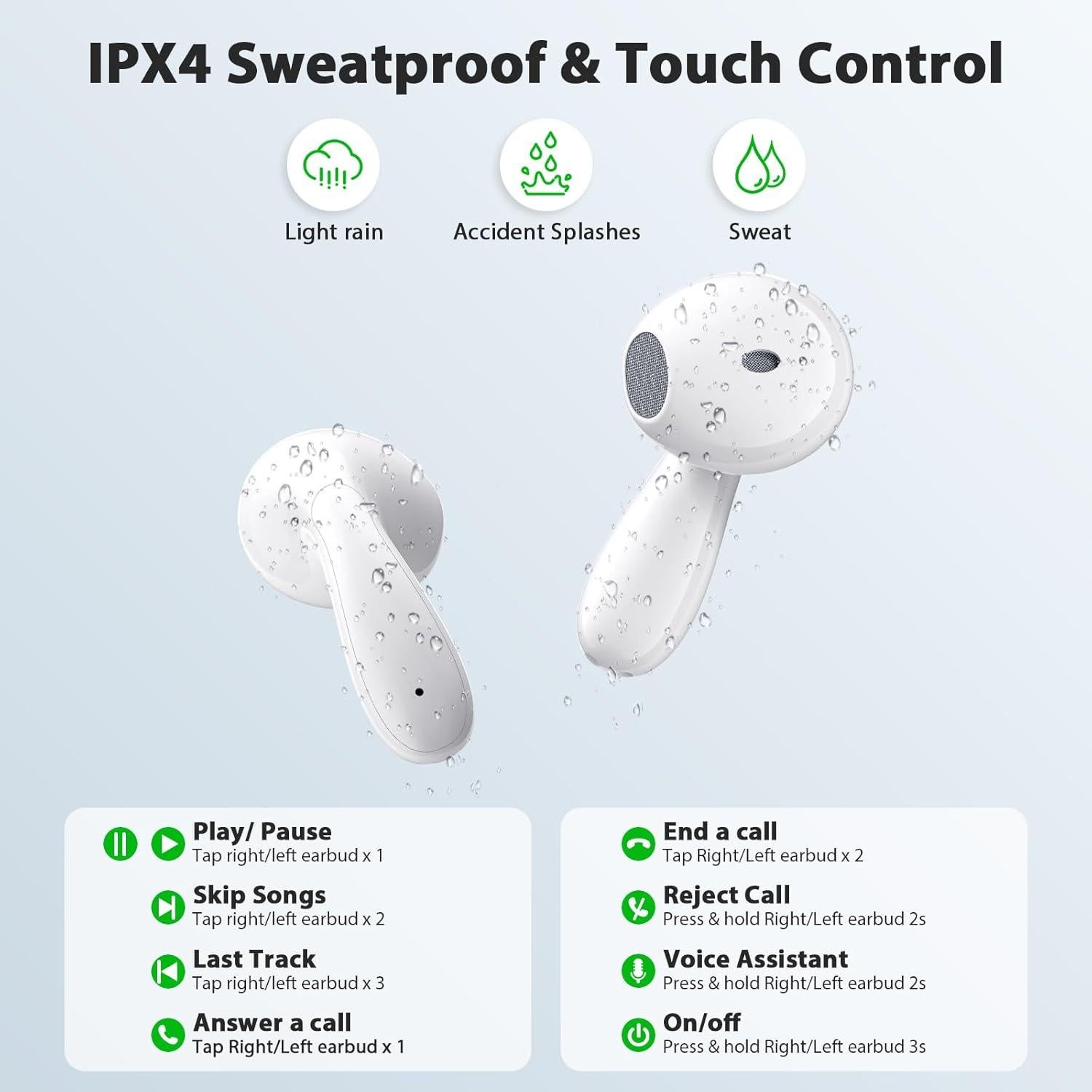 Auriculares Inalámbricos COOYA Bluetooth 5.3 con ENC y 13mm