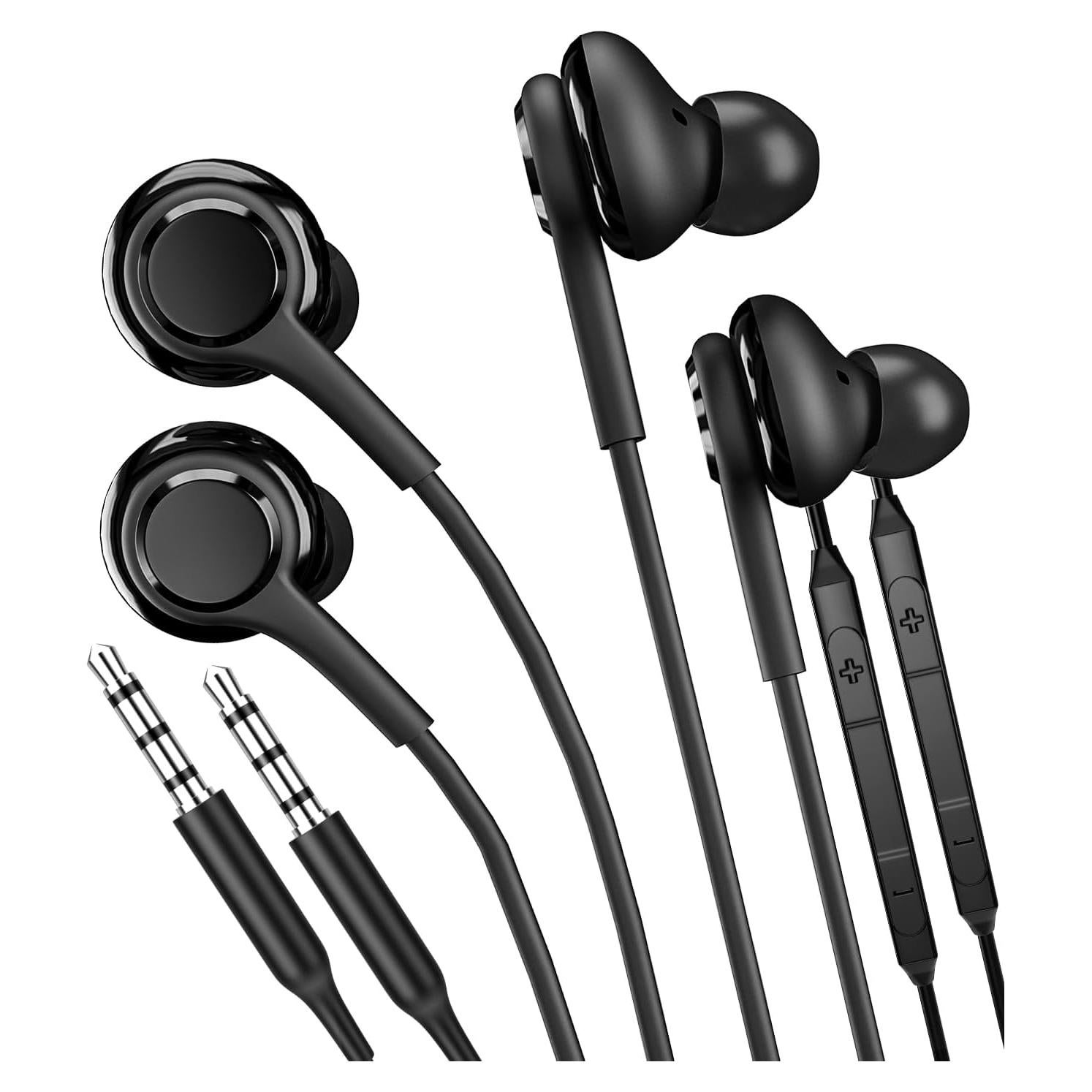 Auriculares con cable Zoyuzan 3.5mm con micrófono - 2 paquetes