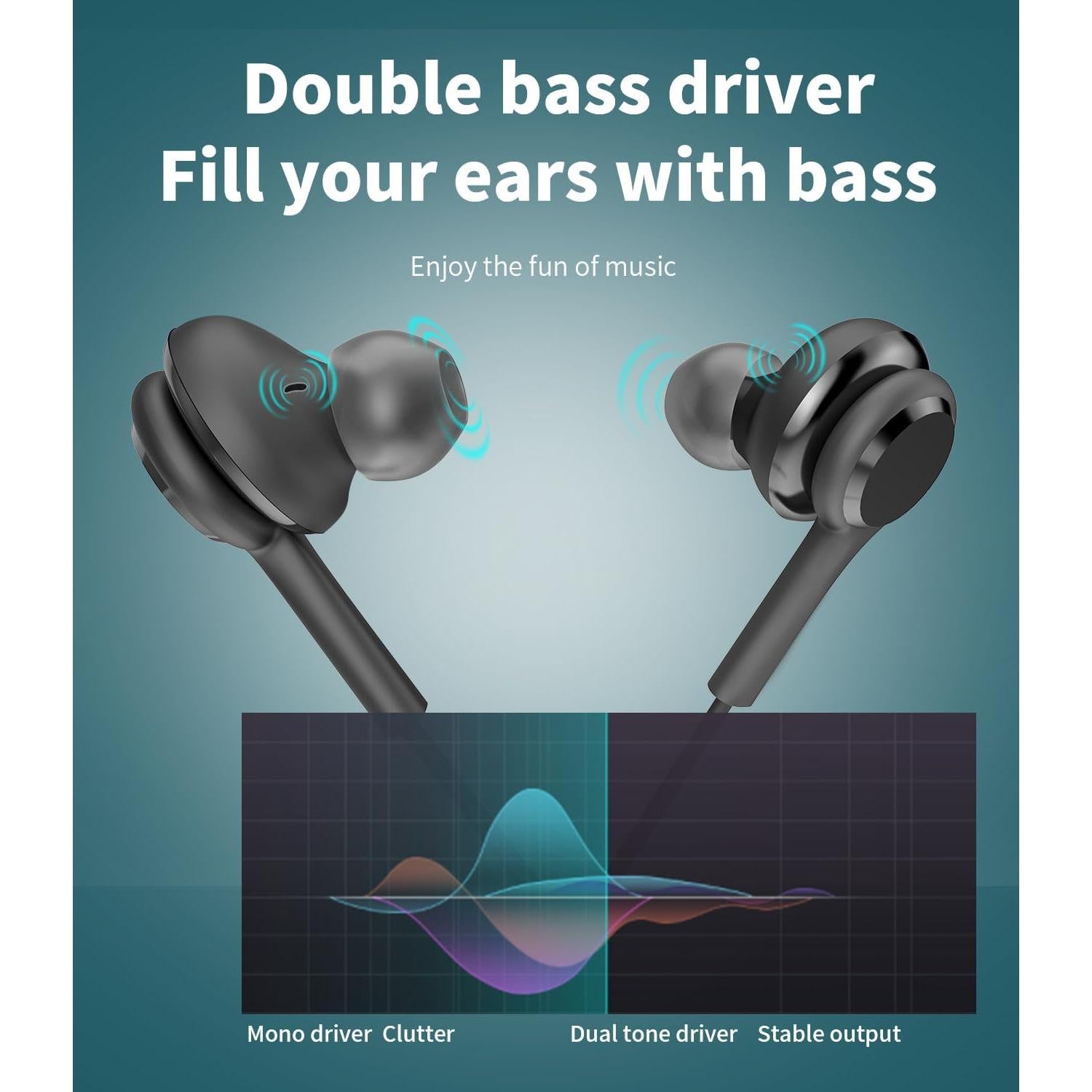 Auriculares con cable Zoyuzan 3.5mm con micrófono - 2 paquetes