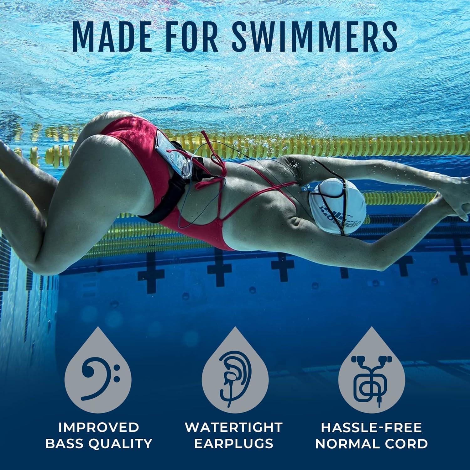 Auriculares H2O Audio Surge+ Impermeables IPX8 para Natación