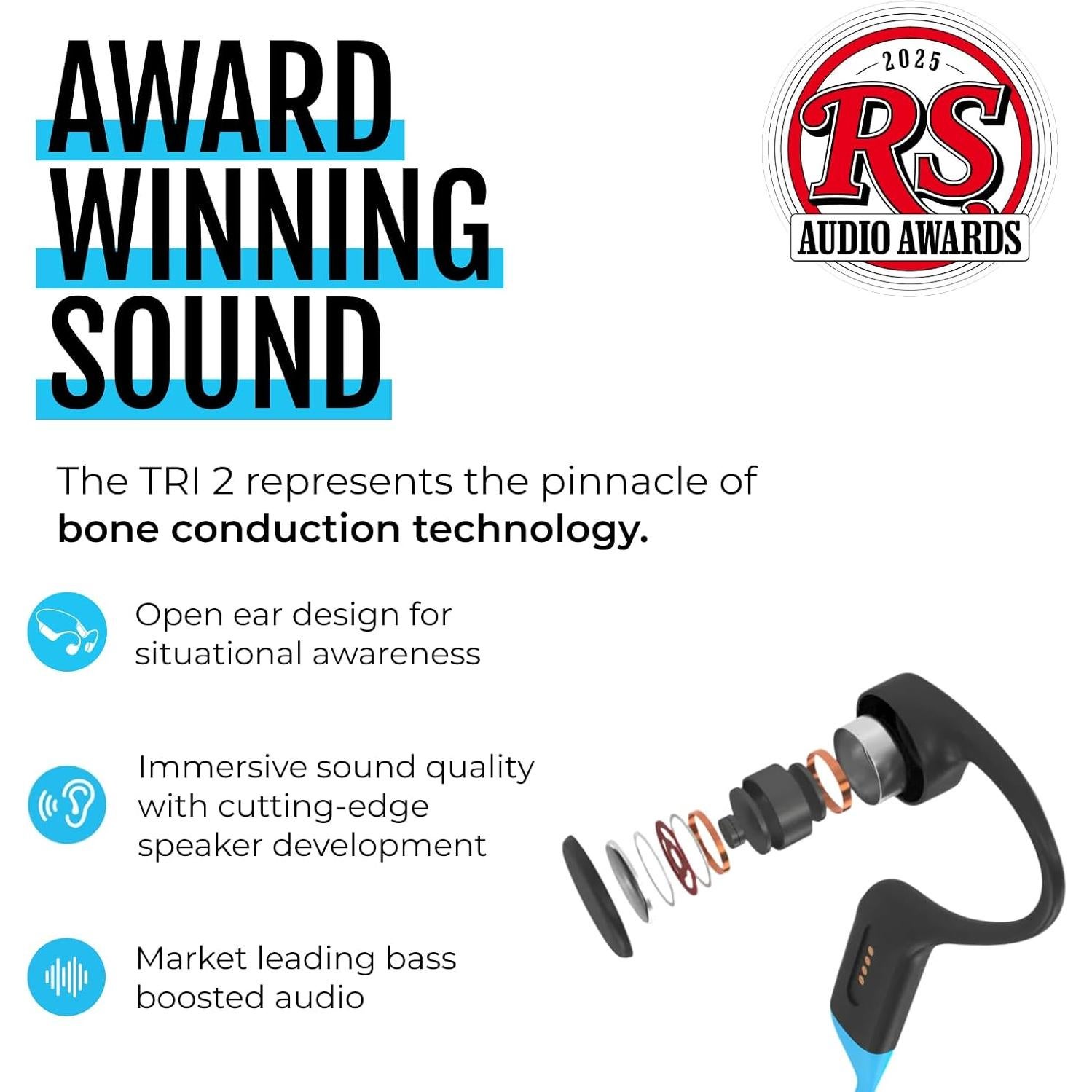 Auriculares H2O Audio TRI 2 PRO Conducción Ósea IPX8 8GB