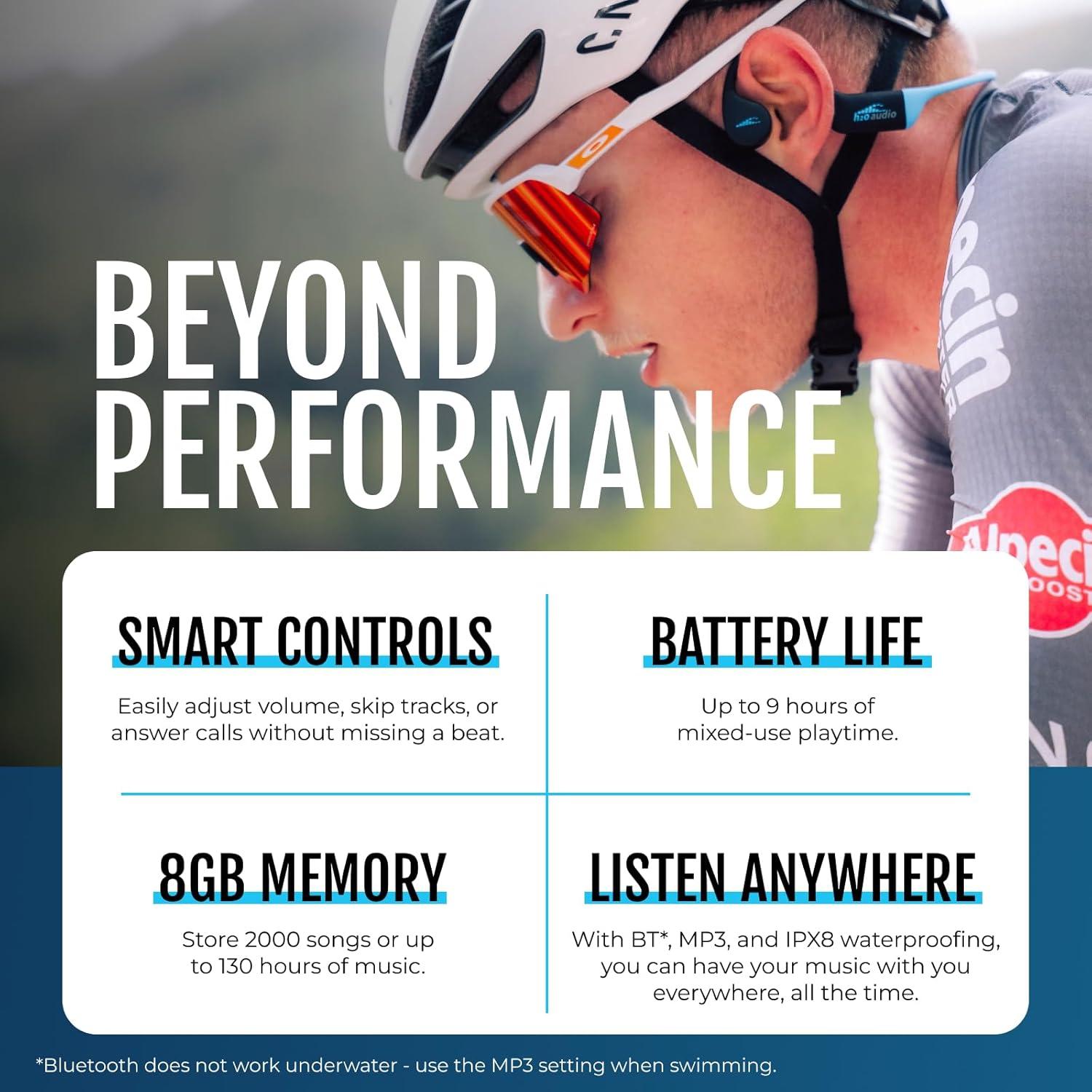 Auriculares H2O Audio TRI 2 PRO Conducción Ósea IPX8 8GB