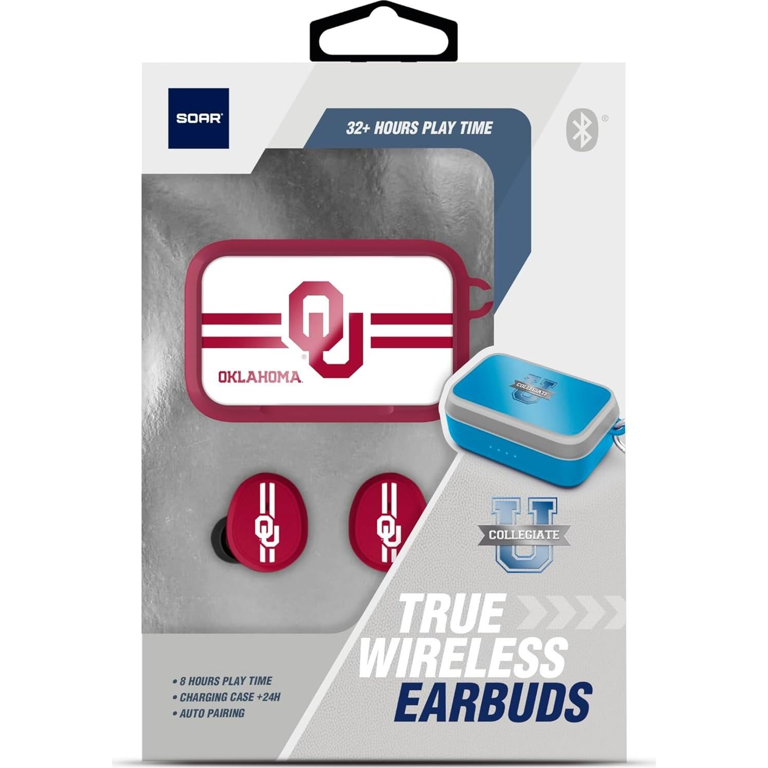 Auriculares Inalámbricos SOAR NCAA Oklahoma Sooners Bluetooth 5.0