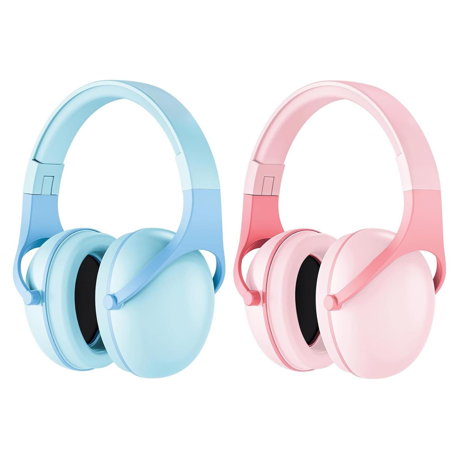 Auriculares ProCase para Niños con Cancelación de Ruido - Rosa y Azul