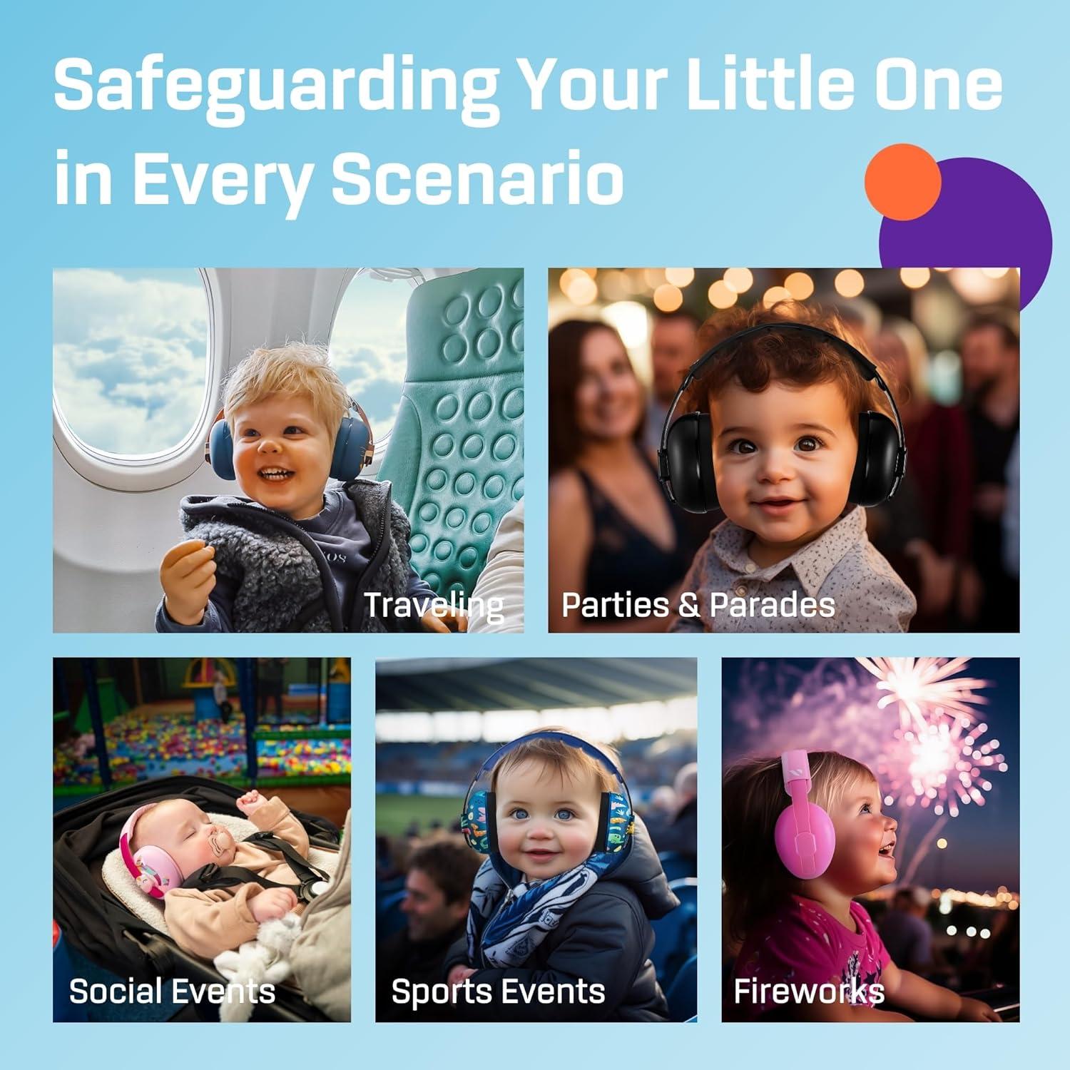 Auriculares para Bebés Vanderfields - Protección Auditiva 21dB