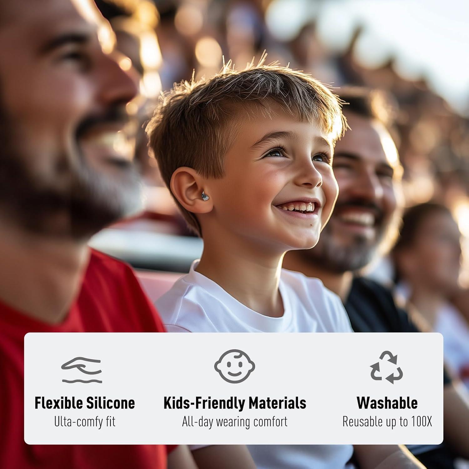 Tapones para Oídos Niños Softvox 6-12 Años 26 dB 2 Pares